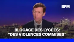 High school blockades: Édouard Geffray denounces "violence committed by outsiders"