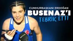 President Erdoğan congratulated our national boxer Busenaz Sürmeneli, who became the European Cha...