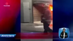 Firefighters Battle Blaze at Quinta Crespo Market – El Noticiero Primetime Broadcast 09/25/26