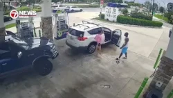Surveillance video shows moments before Pompano Beach gas station shooting