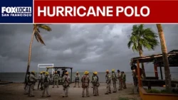 Hurricane Polo unleashes on Baja California
