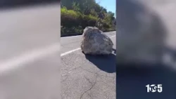 Maratea Boulders Fall Provincial Road 3 Trecchina Sept 28