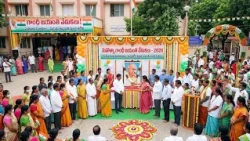🇮🇳 Gandhi Jayanti Celebrations in Ramakrishnapur! 🌸 Congress Leaders Pay Tribute to the Statue......