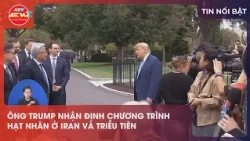 Trump comments on the nuclear programs in Iran and North Korea.