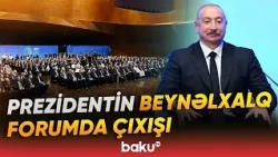İlham Əliyev Bakıda İkinci Azərbaycan Beynəlxalq İnvestisiya Forumunda iştirak edib - Baku TV