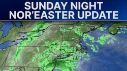 Mass. nor’easter futurecast: Sunday night update as heaviest of rainfall ends