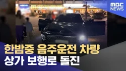 Drunk Driver Plows Into Pedestrian Walkway at Shopping Complex in the Middle of the Night (09/12/...