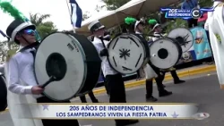 La banda de la Escuela Evangélica Bilingüe Pablo Menzel se luce en el desfile 🇭🇳🥁
