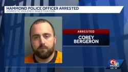 Hammond police officer arrested, accused of domestic violence