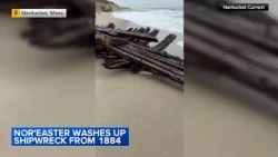Nor'easter washes up shipwreck from 1884