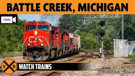 Battle Creek - Michigan - Train Camera East View