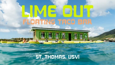 Lime Out STT - Floating Taco Boat in Lindbergh Bay