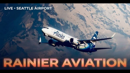 Seattle Airport Plane Spotting with ATC Audio